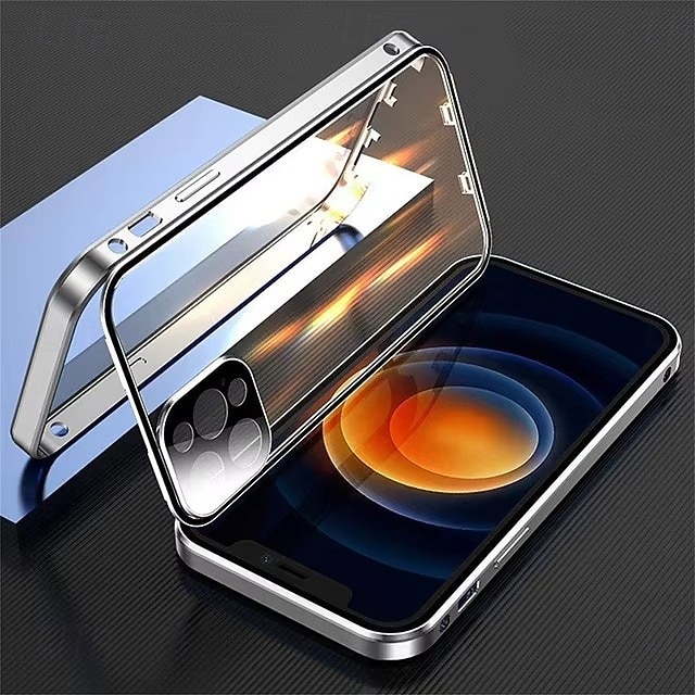 telefon Maska Pentru iPhone 17 Pro Max 17 Air 16 15 14 Pro Max Plus Caz de adsorbție magnetică Crystal Clear Detașabil Transparent Magnetic armură Sticlă Temperată MetalPistol 2026 - $20.99 –P6