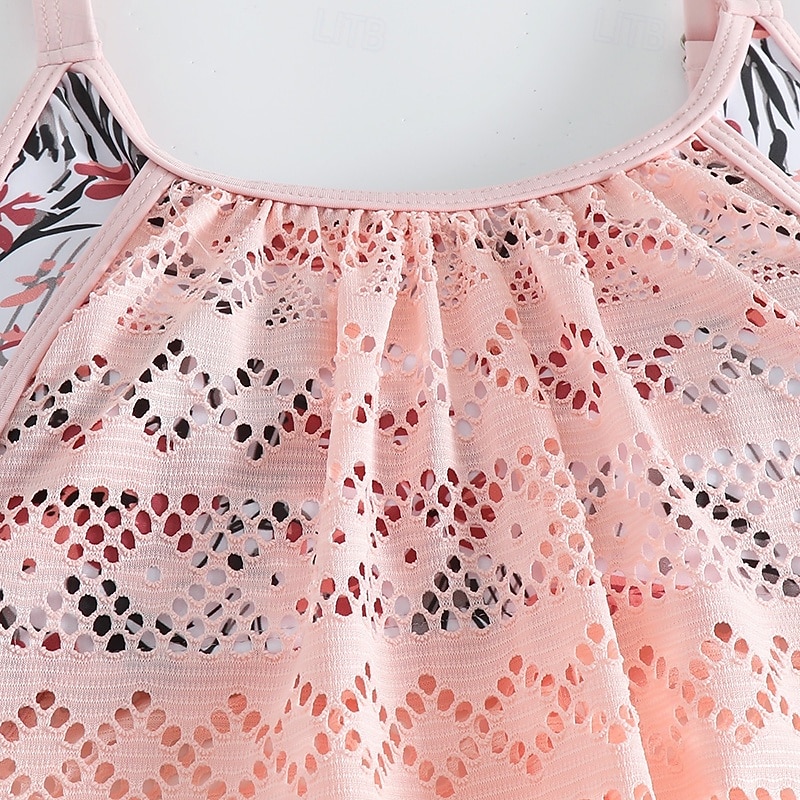 Mujer Traje de baño con estampado floral Traje de baño Tankini Floral Elástico Sin Mangas Bañadores Surf Playa Vocación Verano 2026 - $22.99 –P11
