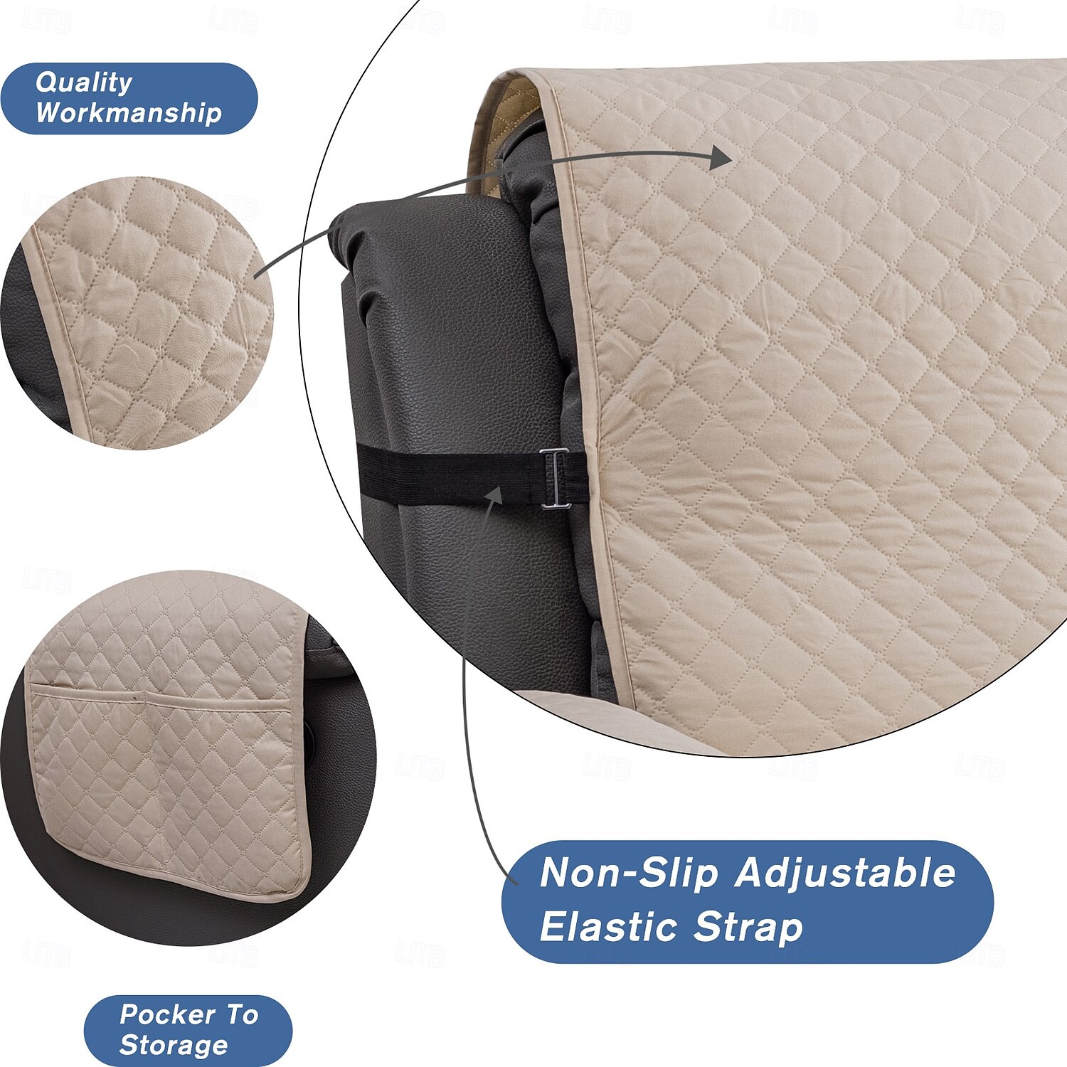 Funda de sofá impermeable para mascotas, funda de sofá ... 2026 - $28.99 –P2