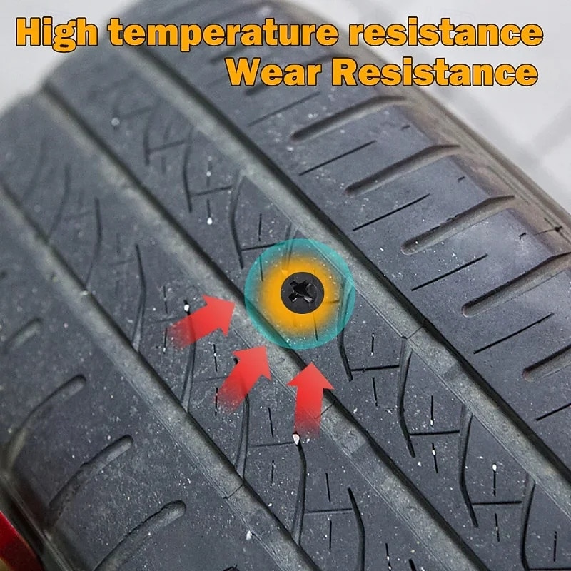 30Pcs Car Motorcycle Vacuum Tyre Repair Nails Truck Scooter Bike Tire Puncture Repair Tubeless Tools Rubber Metal Accessories  (15L&15S) 2026 - $12.99 –P6