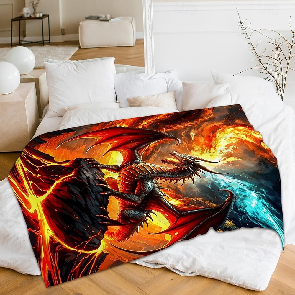Blanket Fleece Throw Blanket for Couch Dragon Gift Classic 3D Fantasy Sofa Bed Decorative Warm Blanket Home Decor 2026 - $24.99 –P7