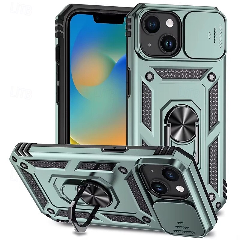 telefon Maska Pentru iPhone 17 Pro Max 17 Air 16 15 14 Pro Max Plus 16e Capac Spate rezista Detașabil Anti Șoc armură PC MetalPistol 2026 - $12.99 –P5