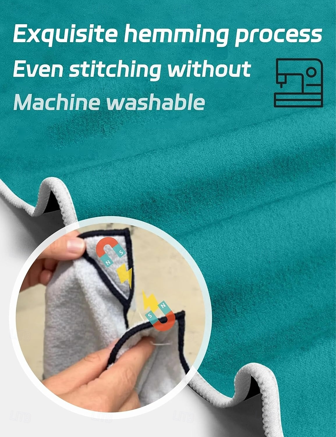 asciugamano da bagno oversize in microfibra ad asciugatura rapida con chiusura magnetica, super assorbente e resistente alla sabbia, perfetto per spiaggia, piscina, viaggi, palestra e campeggio del 2026 a $49.99 –P4