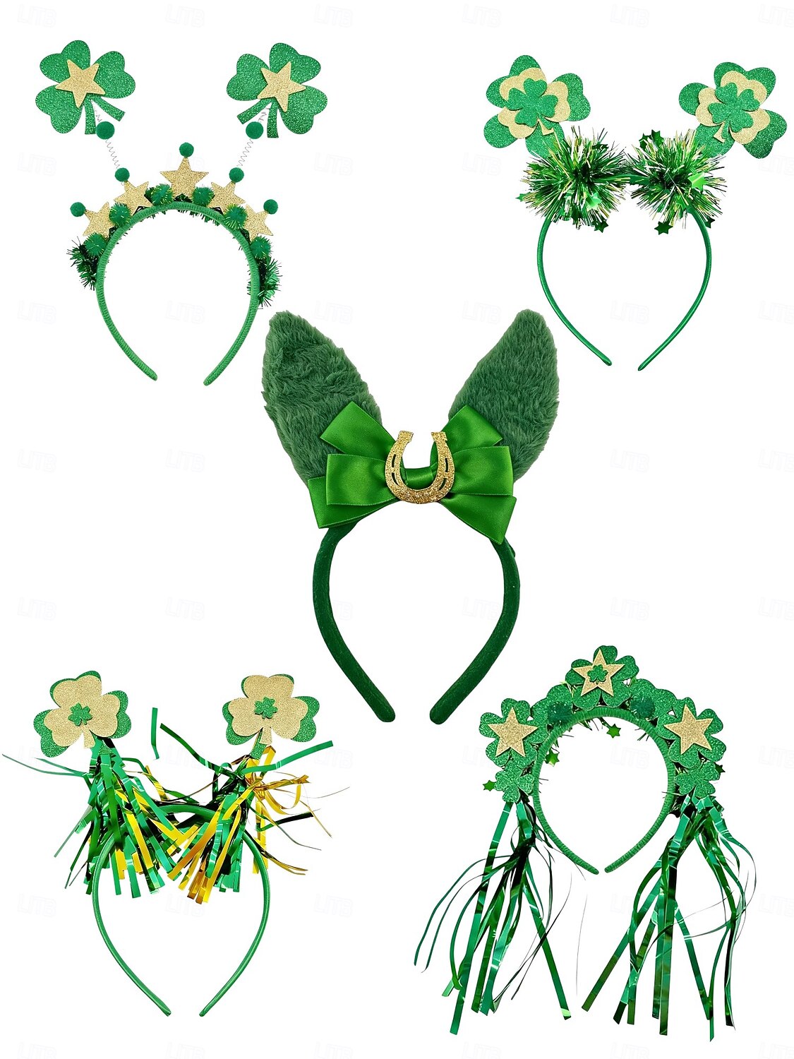 Pack De 2 Diademas Para El Día De San Patricio – Mini Sombrero Verde Con Trébol – Accesorios Divertidos Para Fiestas Irlandesas, Cosplay Y Carnaval