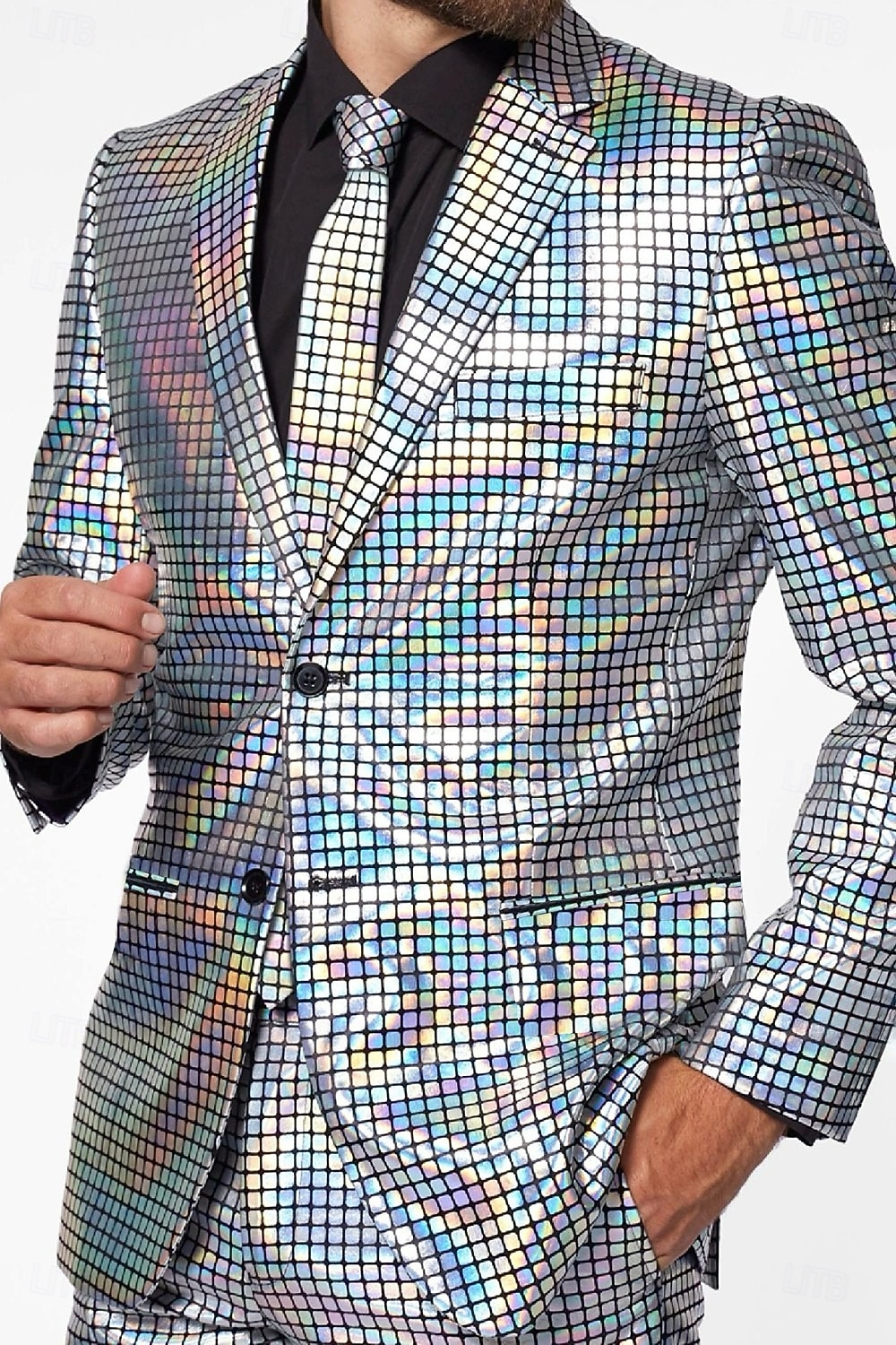 Metallico Disco Anni '80 Pantaloni Abiti Completi & Blazer Disco Costume Per uomo Costume di Carnevale Natale Carnevale martedì grasso Festa / Sera Parata dell'Orgoglio Mese dell'orgoglio Adulti del 2026 a $77.99 –P9