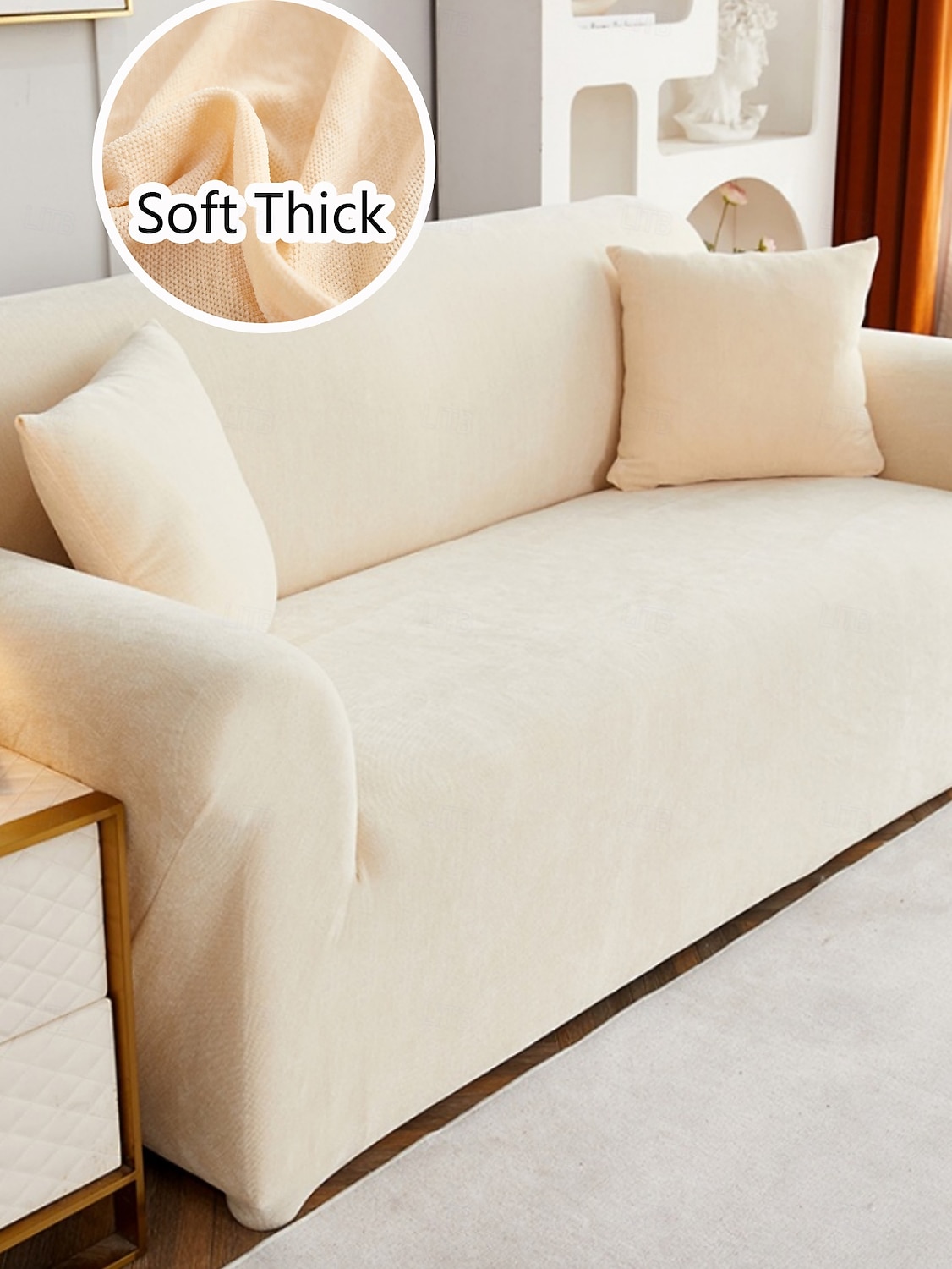 1 pc Thick Chenille Sofa Cover Fashionable and Luxurious Decorative Sofa Protector, Anti-Slip, Dustproof, Anti-Cat Scratch, Suitable for All Seasons Bedroom, Living Room, Study, and Office 2026 - $139.99 –P1