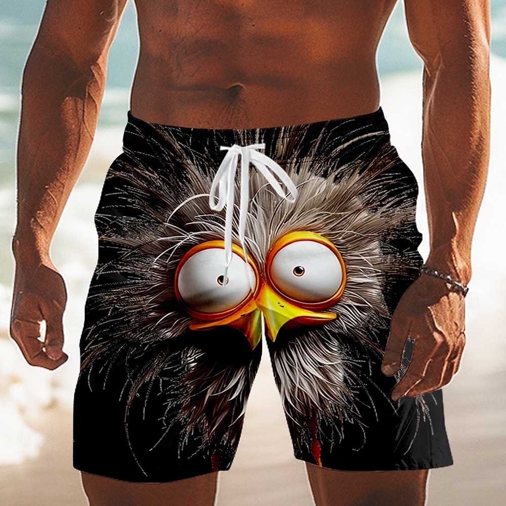 Per uomo Animale Cartoni animati Frizzle Chickens Costumi da bagno Pantaloncini da mare Pantaloncini da Surf Misura del girovita medio Divertente All'aperto Vacanza Tasche Laterali fodera in rete del 2026 a $20.99 –P7