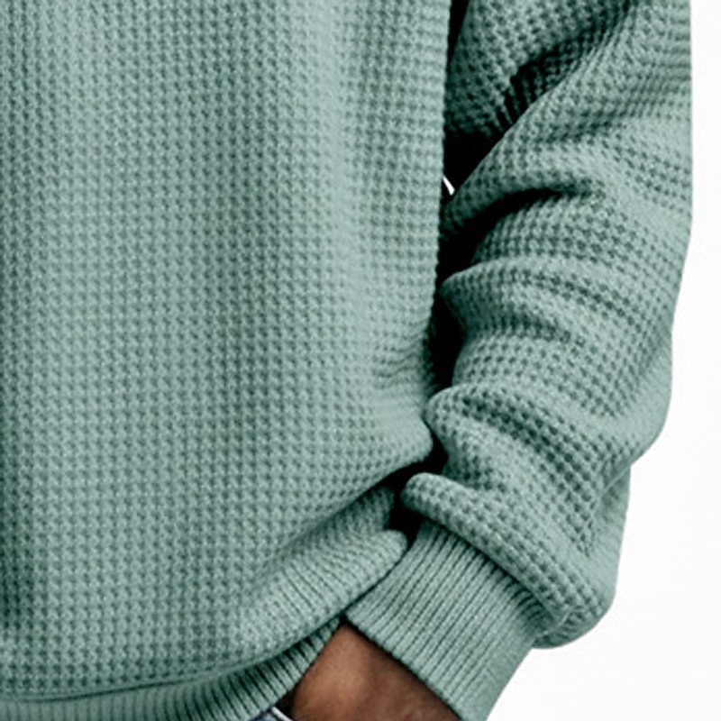 Homme Sweat-shirt Sweat-shirt gaufré Sweat à capuche Sweat-shirt quart de fermeture éclair Rouge vin Col montant Uni Texturé Occasionnel Quotidien Sport & Loisir Streetwear Frais Vêtements de sport de 2026 ? $24.99 –P12