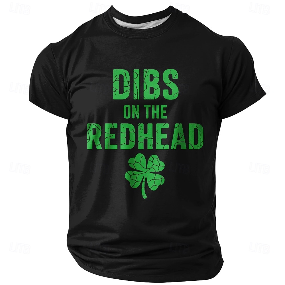 St. Patrick Herren Kleeblatt Glücklicher Ire T Shirt Kurzarm T-Shirt 3D-Druck Rundhalsausschnitt Hemd Designer Lässig Club Party Ferien Grün 1# Grün 2# Grün 3# Sommer Frühling Bekleidung S M L XL XXL 2026 - $23.99 –P4