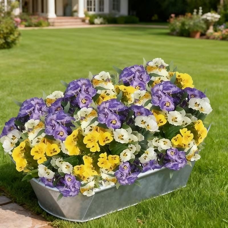 9 bundels driekleurige kunstbloemen in retrostijl, geschikt als bloemversiering voor binnenplaats, balkon, binnen- en buitenbeplanting, bruiloftsdecoratie, feestartikelen en huisdecoratie. 2026 - $23.99 –P11