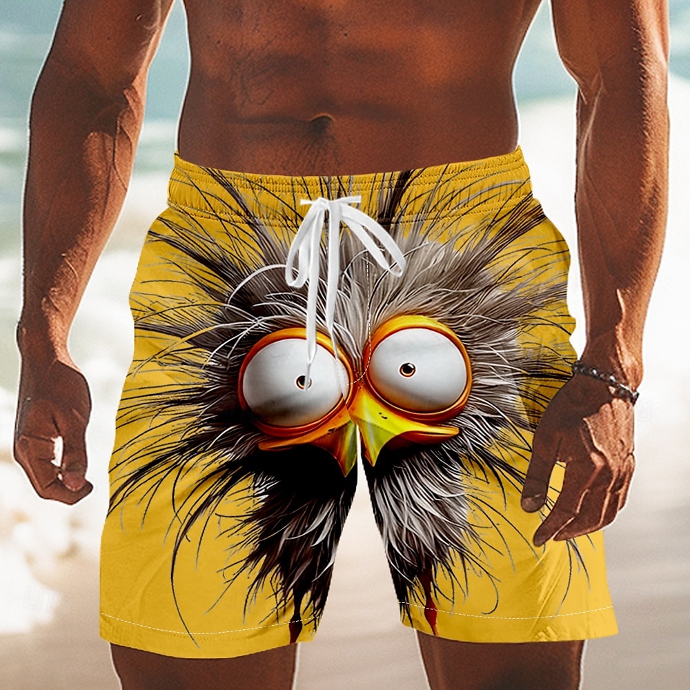 Per uomo Animale Cartoni animati Frizzle Chickens Costumi da bagno Pantaloncini da mare Pantaloncini da Surf Misura del girovita medio Divertente All'aperto Vacanza Tasche Laterali fodera in rete del 2026 a $20.99 –P3