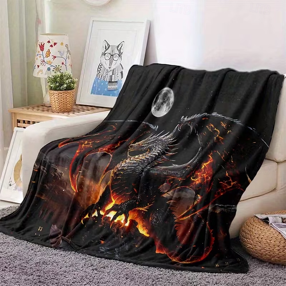 Blanket Fleece Throw Blanket for Couch Dragon Gift Classic 3D Fantasy Sofa Bed Decorative Warm Blanket Home Decor 2026 - $24.99 –P3