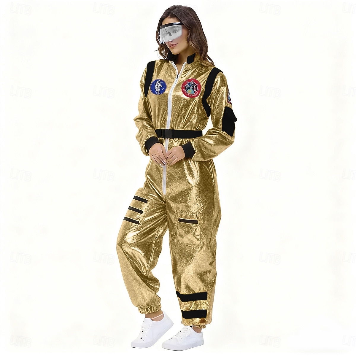 slim fit dress slacks Shiny Gold Sequin Costume, Birthday Jumpsuit, Vine Pattern Unitard, Ex –  Kikimora Fashion Store main image 1