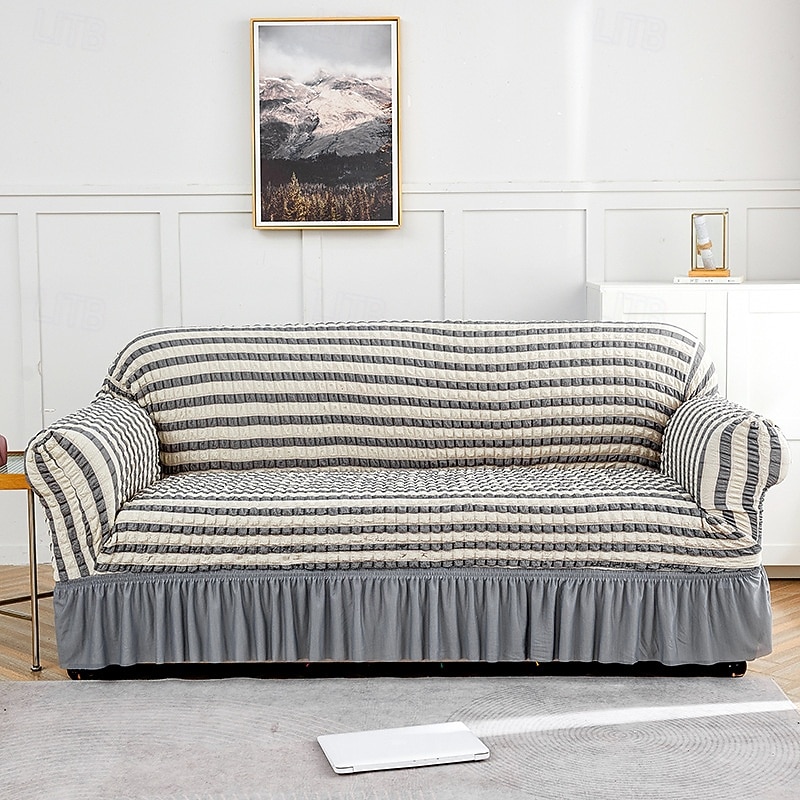 Skirted Bubble Tulle Sofa Cover Full Elastic Slipcover Dustproof Non Slip Sofa Protector Cushion Cover Stretchable Sofa Throw for Living Room Furniture 2026 - $26.99 –P17