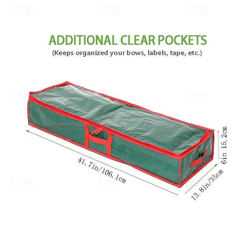 Organizzatore per carta da regalo natalizia sottoletto, contenitore per conservare la carta da regalo, contiene fino a 20 rotoli, 41" l x 14" p x 5,5" h (verde) del 2026 a $15.99 –P3