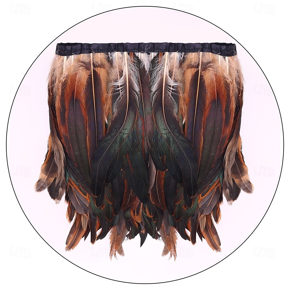 Carnaval 2026 Accesorios de Samba del Carnaval de Río Puños de Muñeca de Plumas Negras para Mujeres Puños de Raso de Encaje Disfraz de Actuación Festival Brasil 2026 - $7.99 –P10