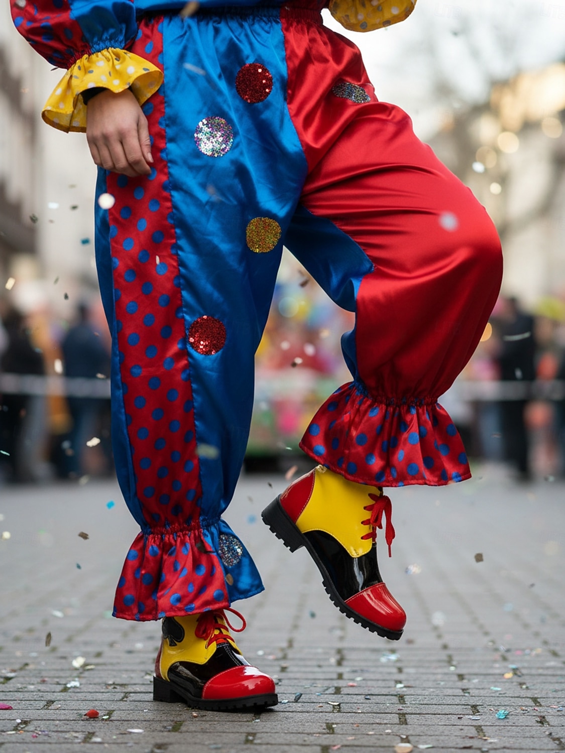 Γυναικεία Μαρντί Γκρά Κόκκινα Παπούτσια Πρόσω خلف Παπούτσια Μασκέ για Καρναβαλικό Κόσμο Κλόουν Κοσπλέι  Χάλοουιν 2026 - $46.99 –P4