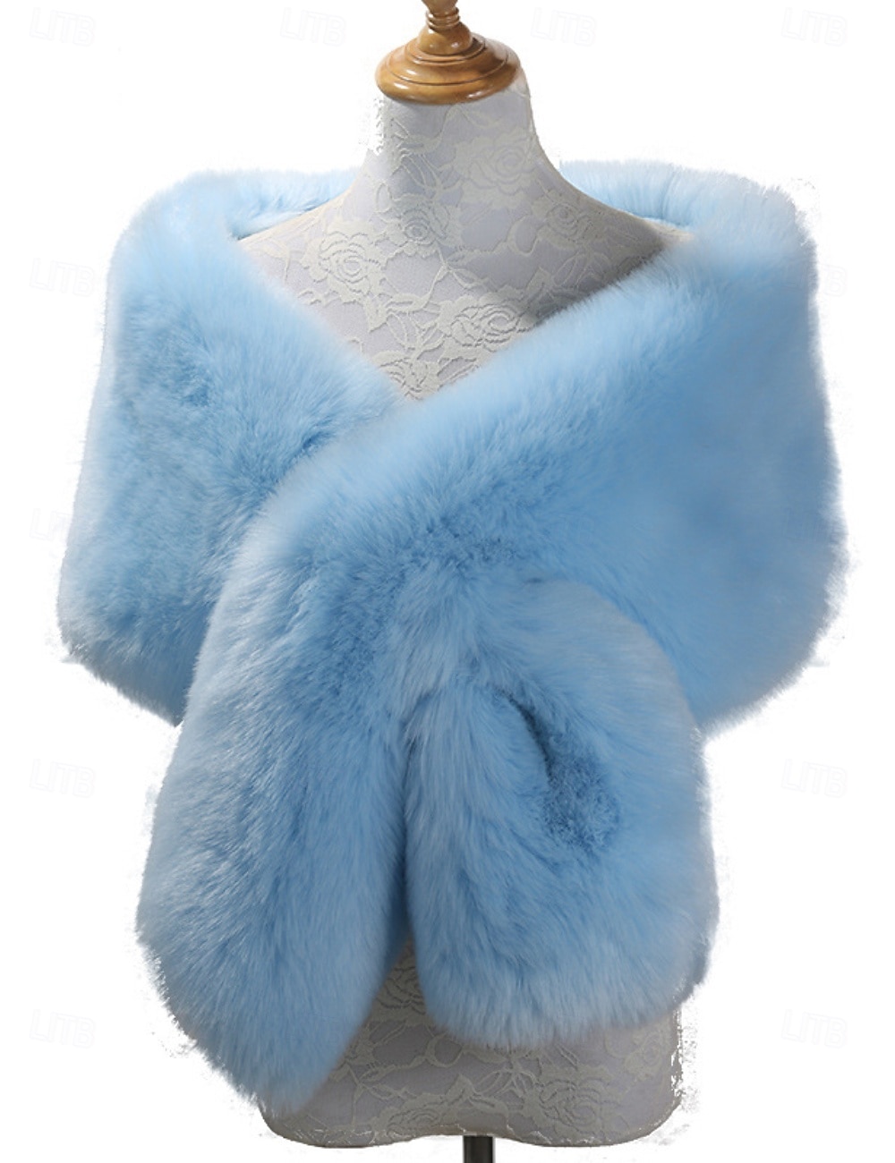 Kunstpelz-Umhänge Damenumhang Elegant Vintage Ärmellos Kunstpelz Hochzeit Schals Mit Unifarbe Für Party Herbst 2026 - $45.99 –P26