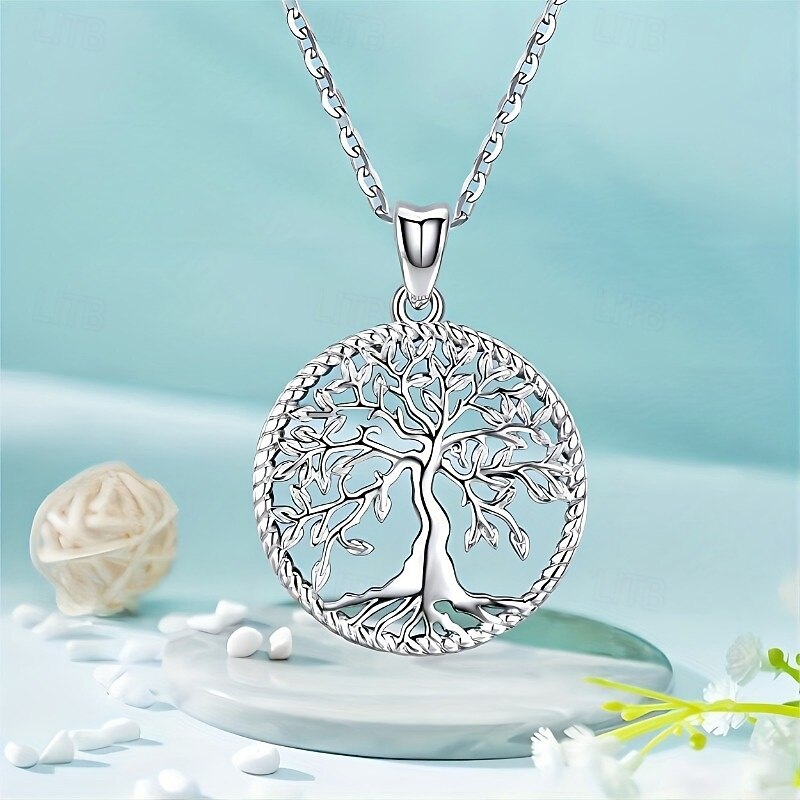 Pendant Necklace For Women's Street Daily Alloy Tree of Life 2026 - $11.49 –P1