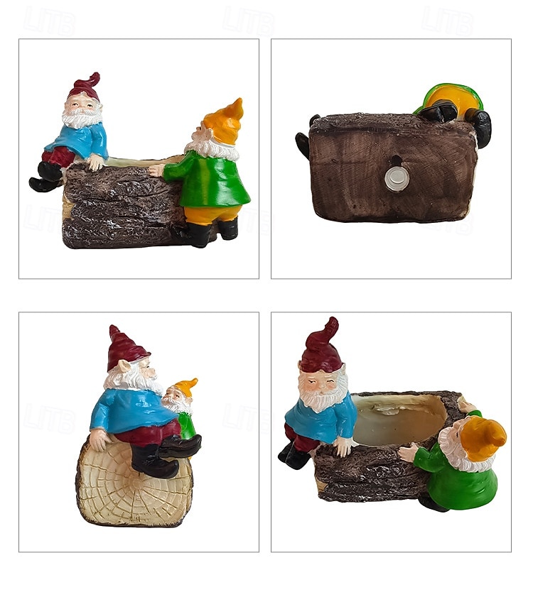 pryskyřičné figurky trpaslíků – zahrada &dekorace na stůl, trpaslíci přátelství do květináčů, květináče na sukulenty, miniaturní krajinářské ozdoby, interiérové &venkovní řemeslné sochy 2026 - $15.99 –P2