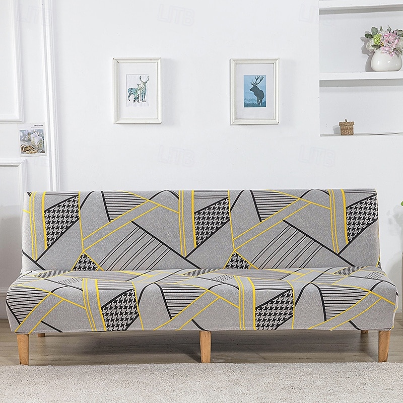 Housse de canapé-lit extensible en tissu imprimé, disponible en 3 tailles différentes, housse de canapé sans accoudoirs, housse de banc élastique, protection décorative pour le Nouvel An, décoration de 2026 ? $30.99 –P16