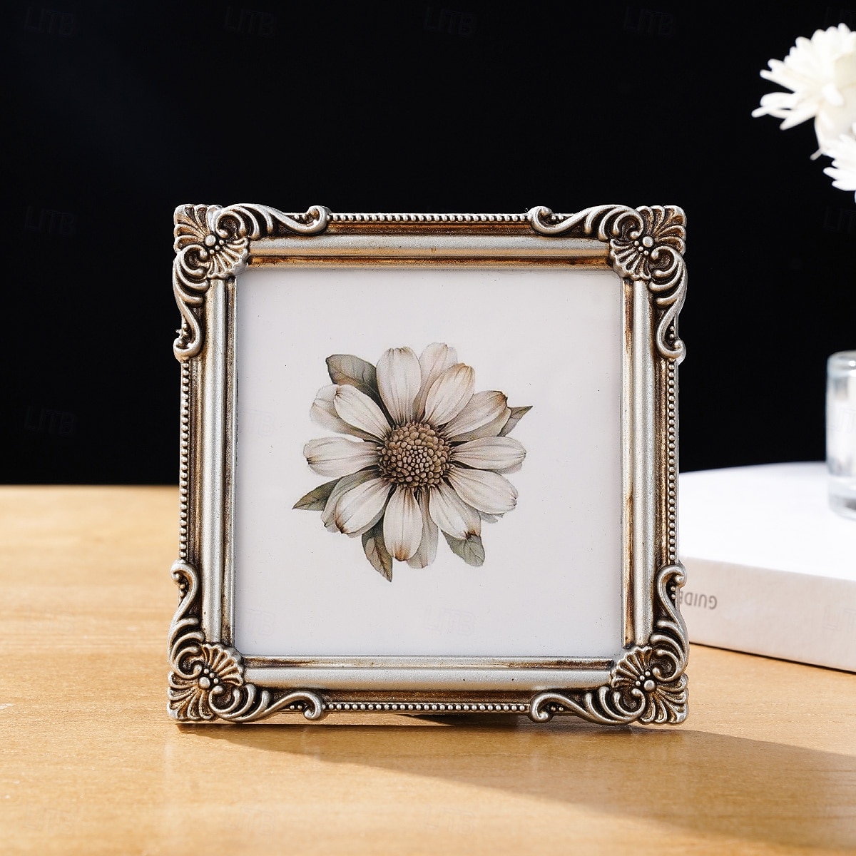 Cadre photo décoratif à motif tridimensionnel de style européen (1 pièce), idéal pour la décoration de photos dans une chambre ou un bureau, accessoire de photographie et décoration murale. de 2026 ? $15.99 –P12