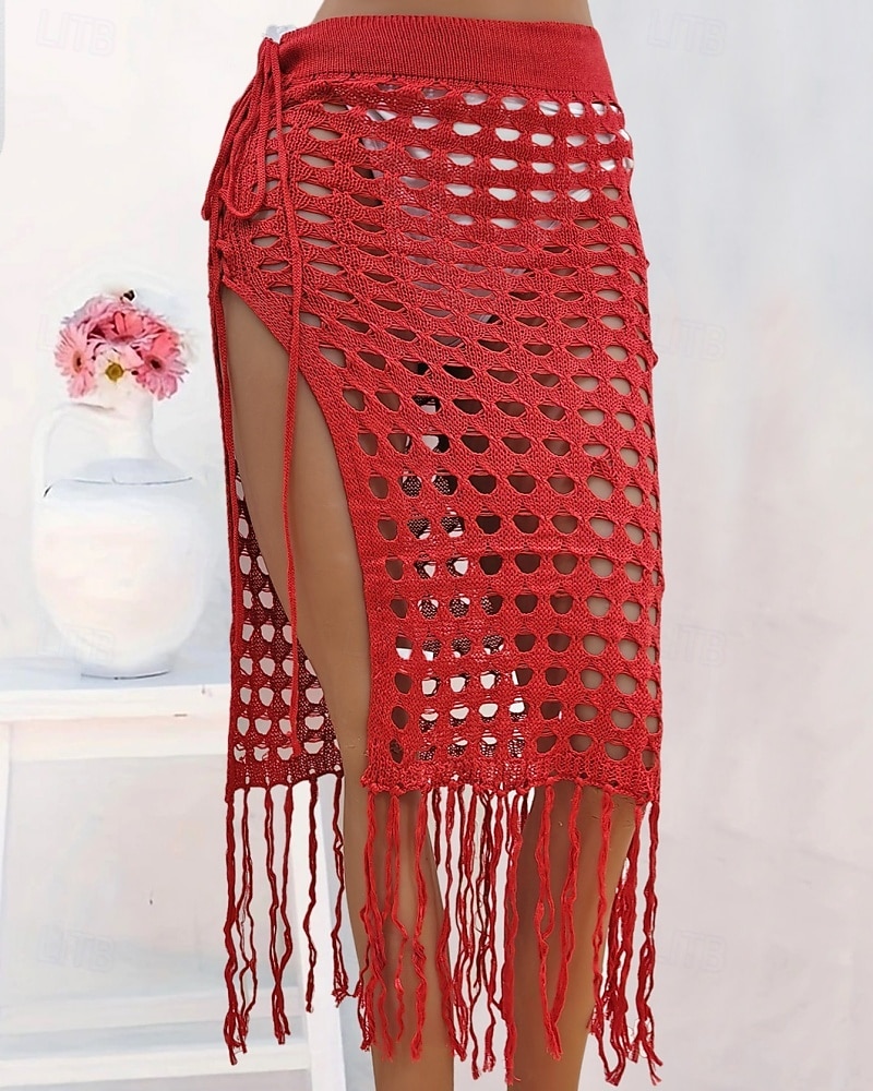 Mujer Bañadores Tapadera Vestido de Baño Falda Traje de baño Cortado Vacaciones Ropa de playa Color sólido Sin Mangas Trajes de baño 2026 - $25.99 –P15
