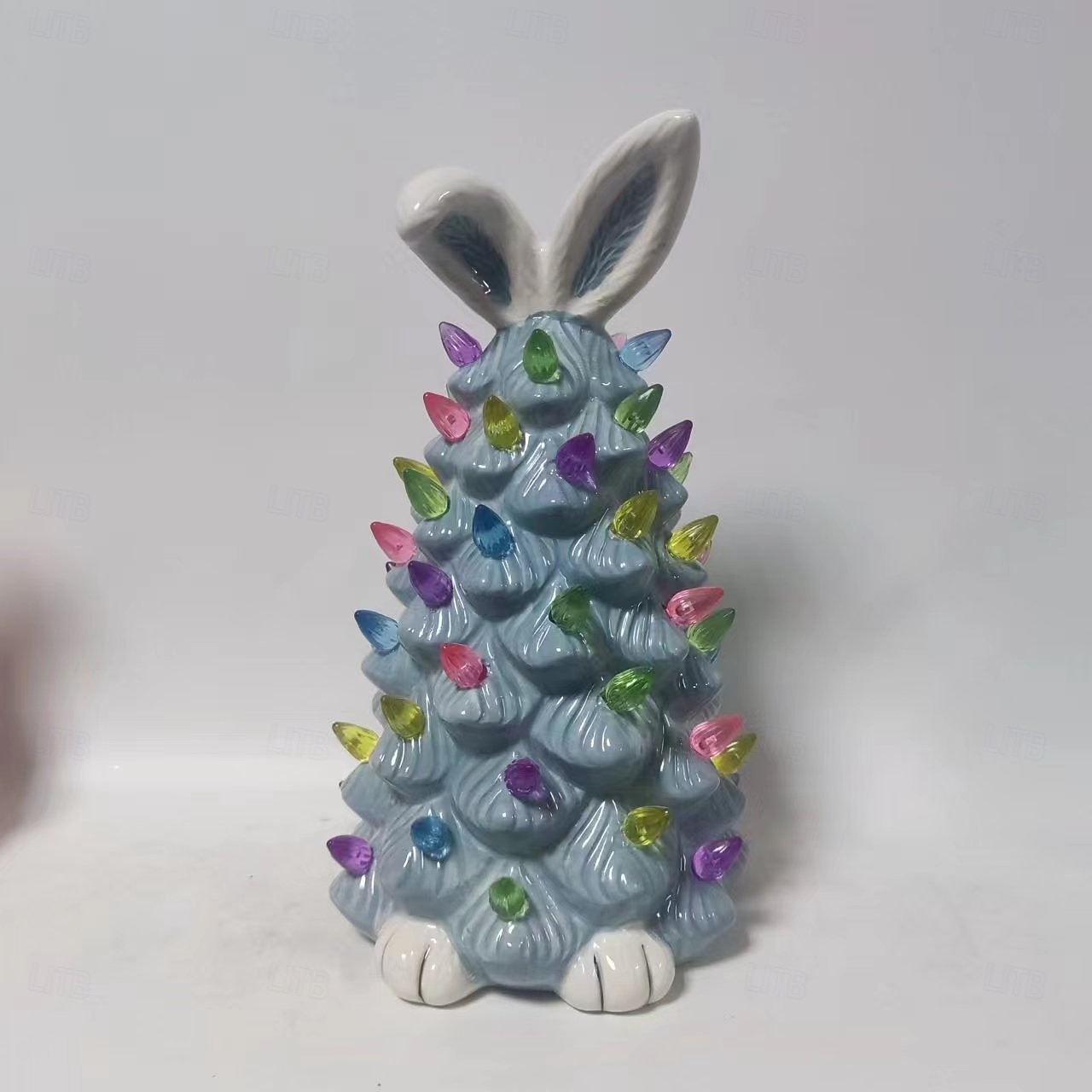 Easter Ceramic Rabbit Tree Lights AAA Battery Indoor/Outdoor Bedroom Bedhead Party Living Room Dining Room Desktop Decoration Light 24.5 * 14CM 2026 - $27.99 –P14
