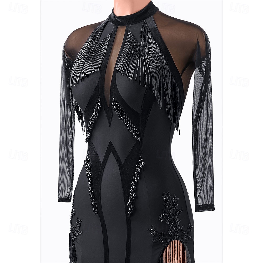 elegant salsa dress Salsa Dress / Latin Dance Dress WonderlandByLilian
