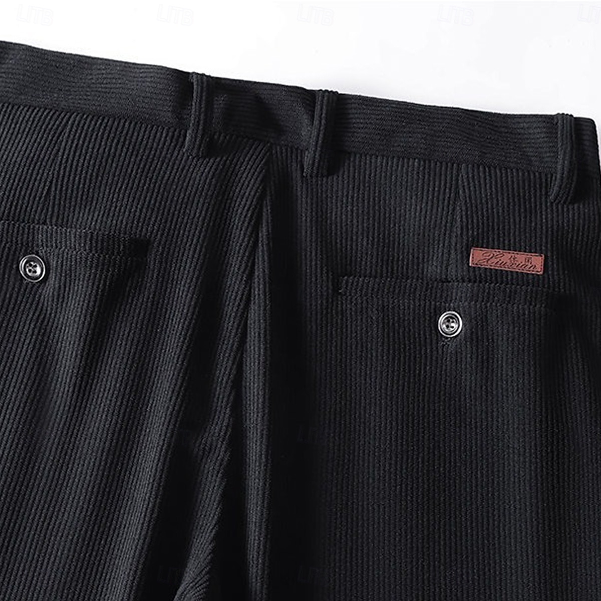 Herr Långbyxor Manchesterbyxor Casual byxor Klänning Byxor Fleecefodrad Solid färg Utomhus Fullängd Dagligen Formell Grundläggande Klassisk Blå 다크 카키 Hög midja Microelastisk 2026 - $22.99 –P1