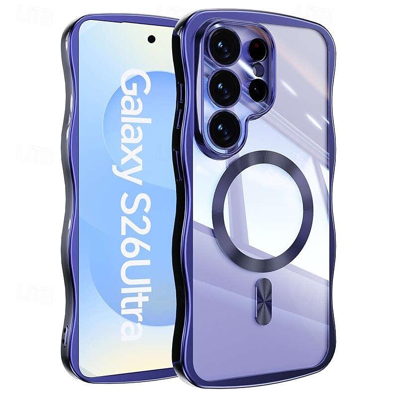 טלפון מגן עבור סמסונג גלקסי S26 אולטרה פלוס S25 Ultra Plus S25 אדג' S24 Ultra Plus S23 Ultra Plus S24 FE S23 FE כיסוי אחורי מגנטי תמיכה בטעינה אלחוטית עמיד בזעזועים רטרו צפוי 2026 - $12.99 –P6