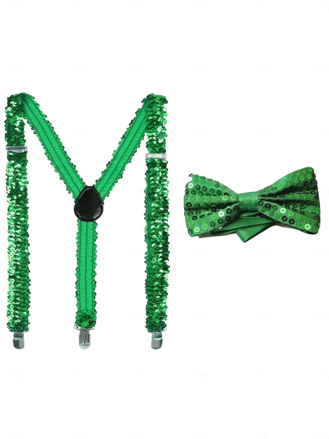 borsetă bărbătească cu trifoi verde de Ziua Sfântului Patrick, bretele &set de accesorii – echipament de festival cu bandă pentru cap, benzi pentru brațe și ochelari 2026 - $26.99 –P5