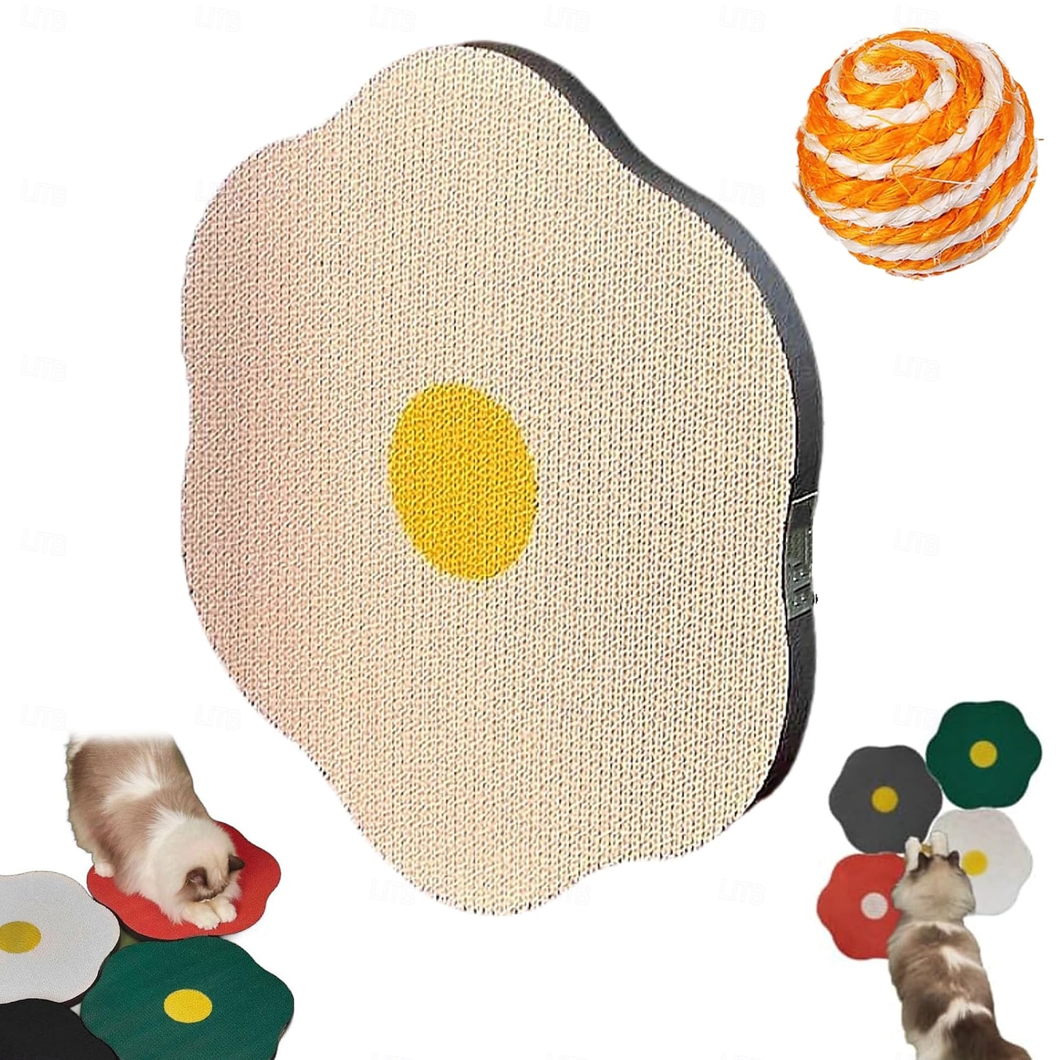 Когтеточка для кошек, настенный скребок из гофрированного картона с самоклеящейся поверхностью, устойчивой к царапинам; сменный коврик для кошек 2026 - $46.99 –P11