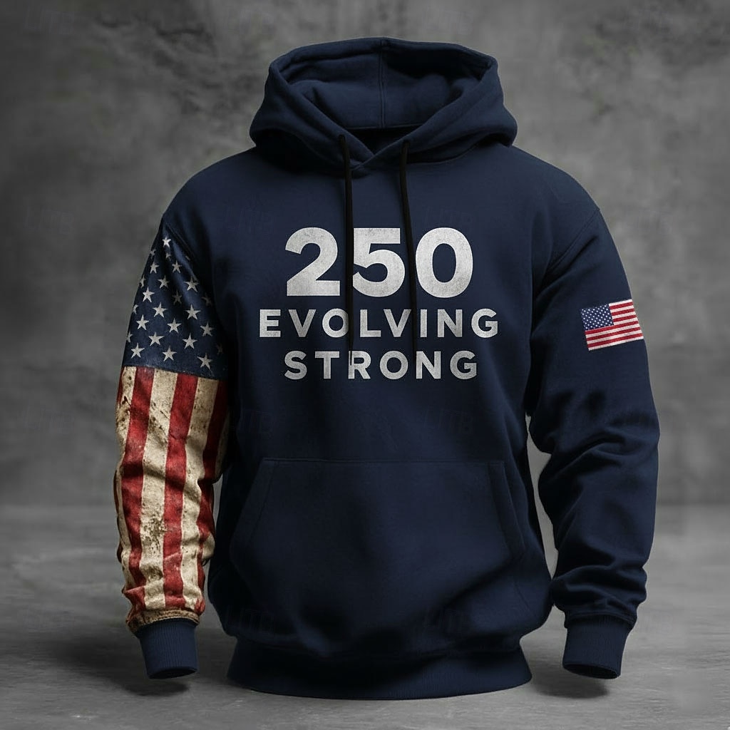 America's 250th Anniversary Men's Hoodie Pullover Hoodie Festival Black Navy Blue Khaki 3D Print Winter Spring &  Fall Designer S M L XL 2XL 3XL 2026 - $31.99 –P3