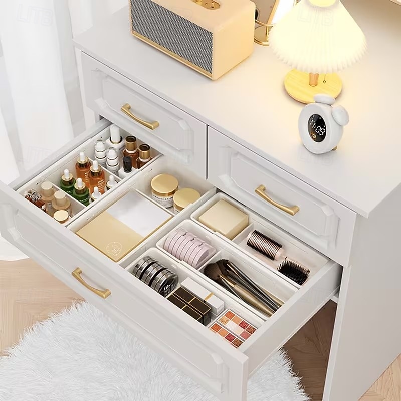 Organizadores de cajones de almacenamiento expandibles, paquete de 2, escritorio ajustable &Organizador de cajones para el hogar, almacenamiento de cajones para la oficina, armario, maquillaje 2026 - $15.99 –P1