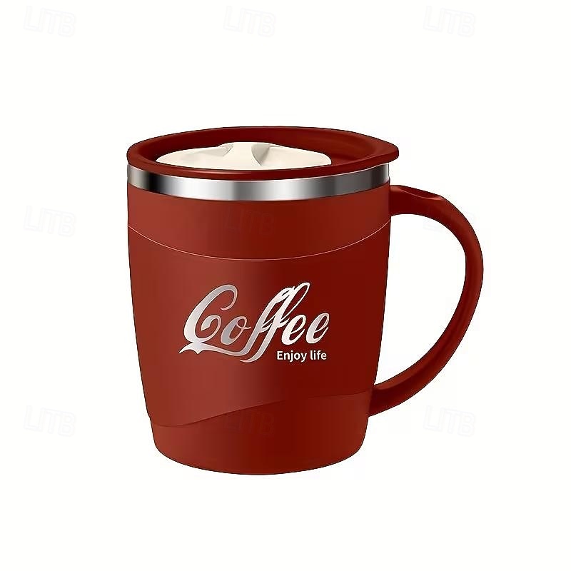 Caneca de café em aço inoxidável 304 com tampa, 500ml (17oz), parede dupla isolada, livre de BPA e à prova de vazamentos, ideal para viagens e bebidas quentes. &bebidas geladas, presente de Natal de 2026 por $17.99 –P10