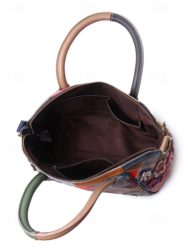 női valódi bőr kézitáska, többirányú hordozási lehetőségekkel, 3D virágdíszítéssel, stílusos és funkcionális mindennapi használatra vagy különleges alkalmakra 2026 - CAD $76.07 –P7