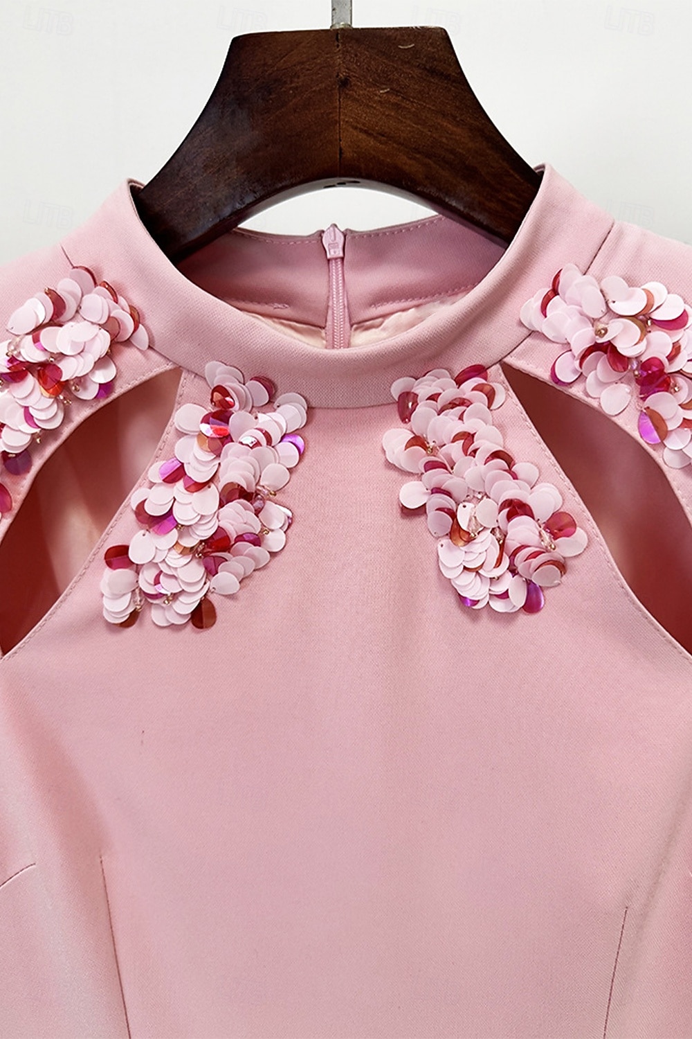 Vestido de Convidada de Casamento Sereia Trompete Cauda de Varredura Vestidos Formais Vestido de Festas Vestido da Mãe da Noiva Manga Longa Gola Alta Elegante Formal com Beading Lantejoulas de 2026 por $160.99 –P4
