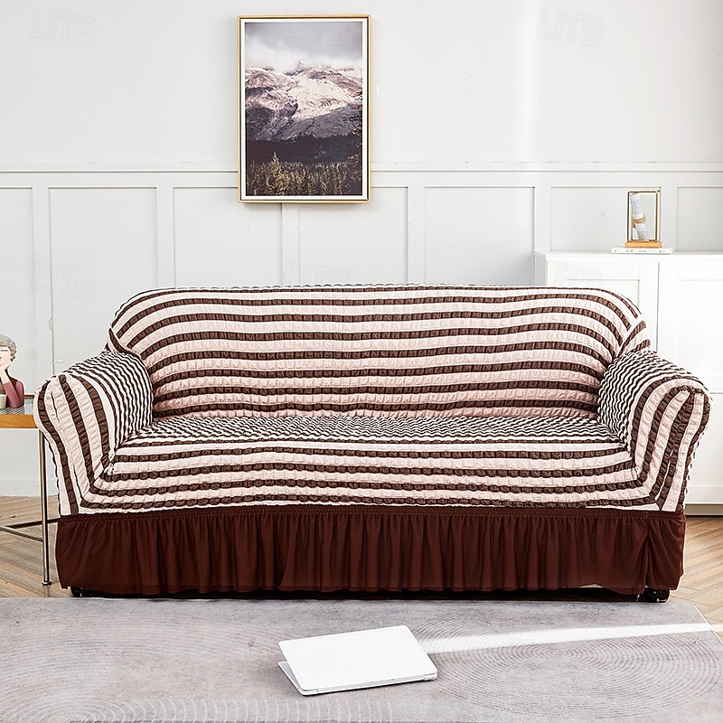 Skirted Bubble Tulle Sofa Cover Full Elastic Slipcover Dustproof Non Slip Sofa Protector Cushion Cover Stretchable Sofa Throw for Living Room Furniture 2026 - $26.99 –P14
