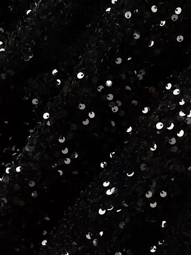 عامودي طول الساق فساتين متنوعه حزب فساتين أنيق التألق منمق كم قصير رقبة عالية حفلة ليلية زفاف مترتر سترتش مع تفاصيل كريستال 2026 - $152.99 –P3