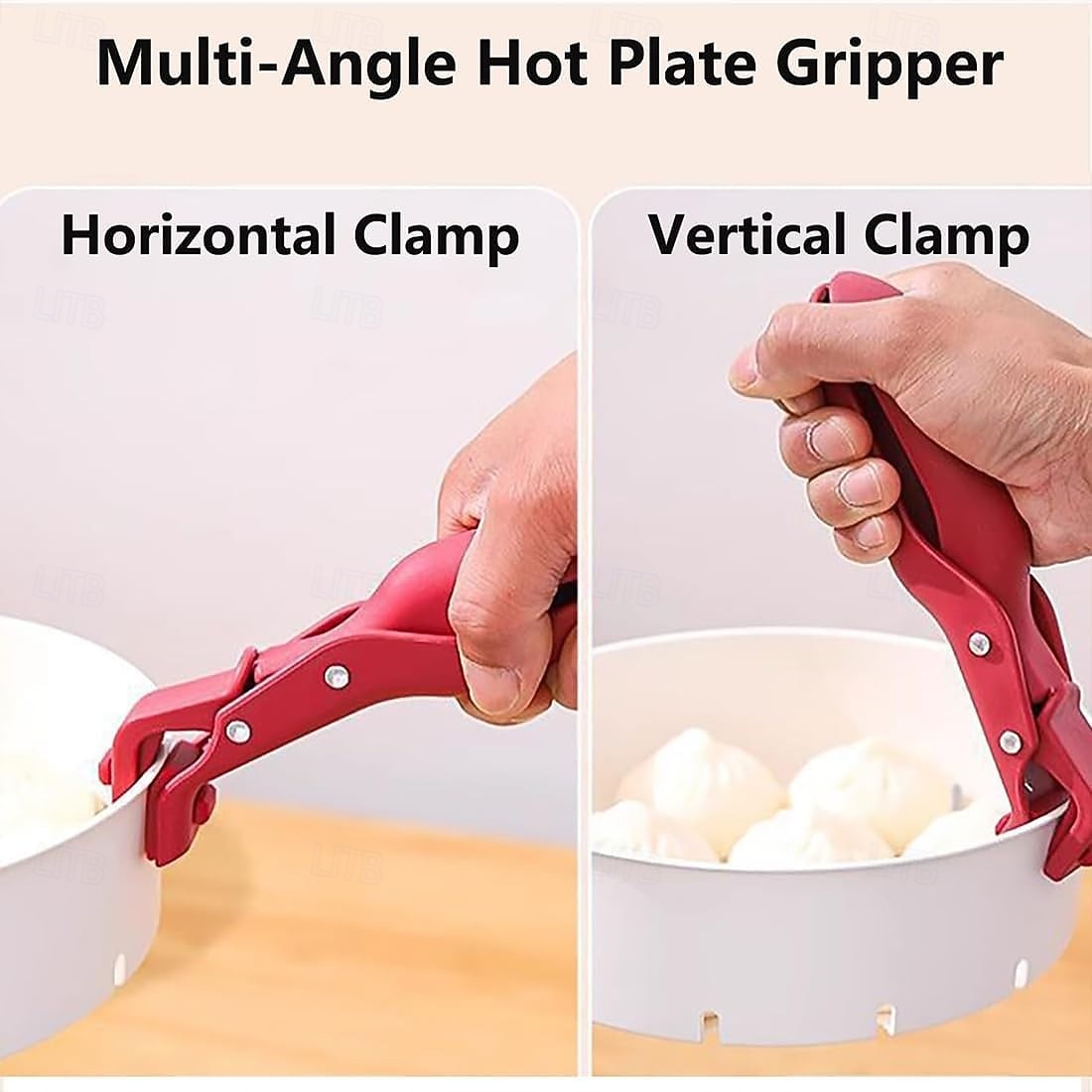 4-pakning gripetang for varmeplater med kroker, multifunksjonell skåldingsbestandig bolleholderklips for kjøkken silikon sklisikker skåldingsbestandig tallerkengriper, bolleklips varm tallerkengriper 2026 - $15.99 –P3