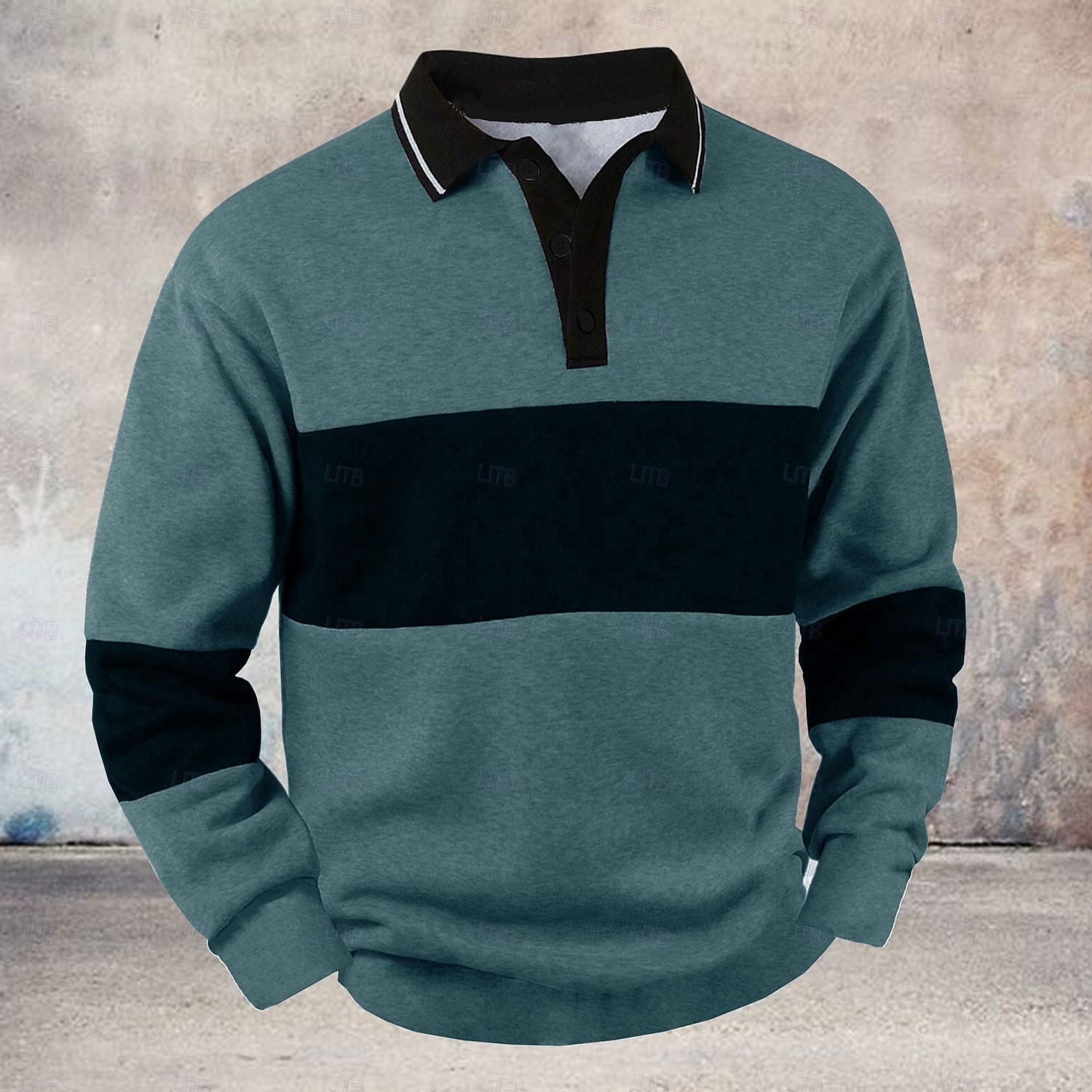 בגדי ריקוד גברים פסים Pullover רוגבי פולו חולצות פולו רוגבי שרוול ארוך חולצות פולו קולר וינטאג' יום יומי בָּחוּץ רחוב לבוש ליום הדפסת תלת מימד כפתורים אביב סתיו חורף פול בורדו שחור 2026 - $24.99 –P1
