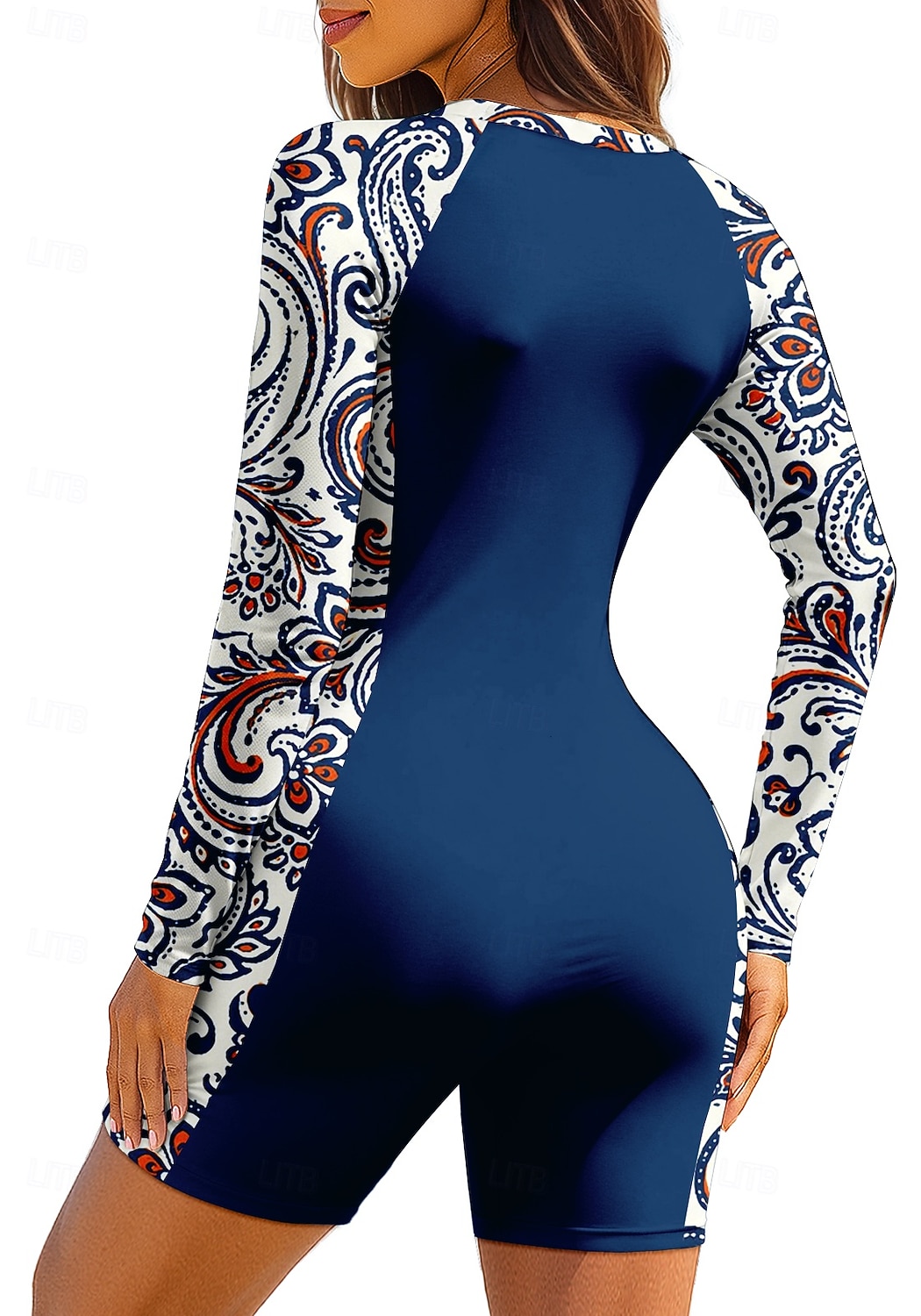 Mulheres Normal Anti Atrito Roupa de banho Roupas de Banho Esportivas Floral Zip Up Bojo Removível Zíper Frontal Proteção Solar UV UPF50+ Ultra Leve (UL) Manga Longa Roupa de Banho Anti Atrito Surfe de 2026 por $35.99 –P2