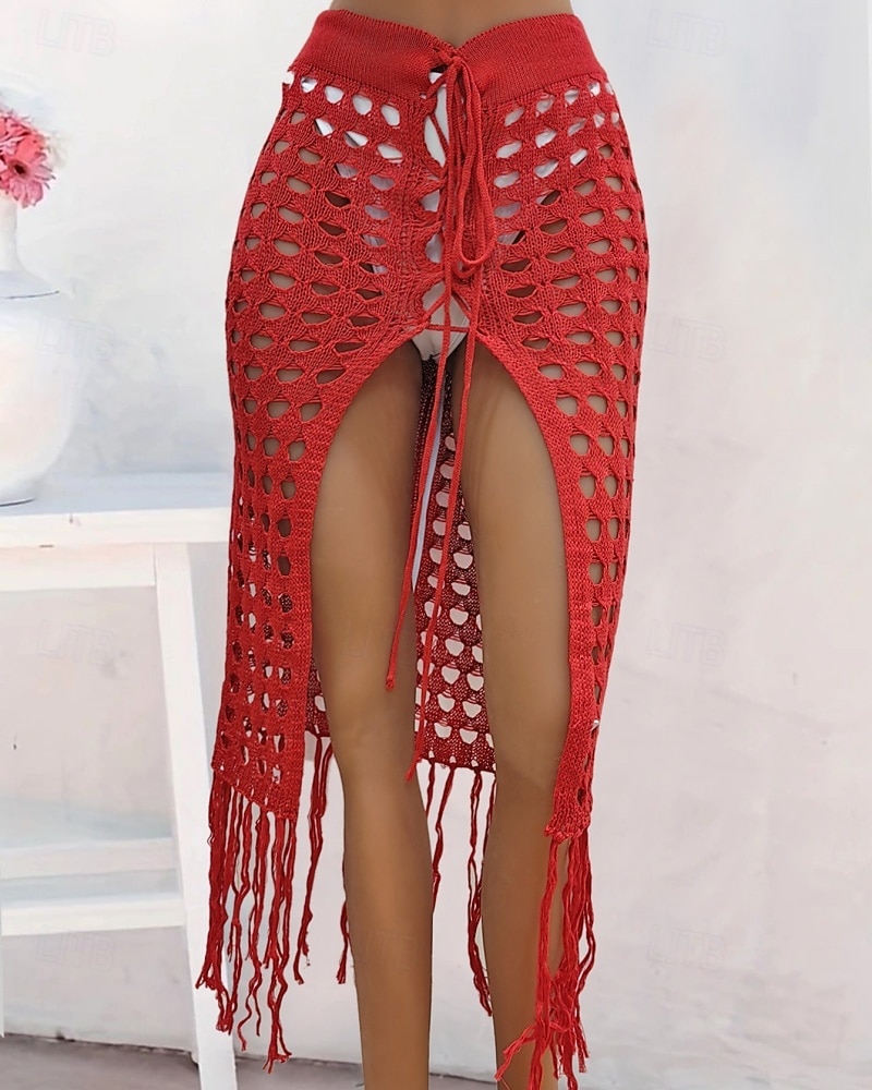 Mujer Bañadores Tapadera Vestido de Baño Falda Traje de baño Cortado Vacaciones Ropa de playa Color sólido Sin Mangas Trajes de baño 2026 - $25.99 –P13