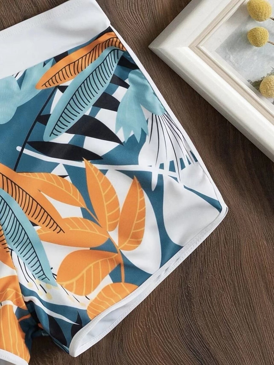 2026年 女性用ビキニ2ピース水着 ショーツ スリム バックレス バカンス ビーチウェア フローラル ホルターネック ノースリーブ 水着  コレクション – $22.99 –P6