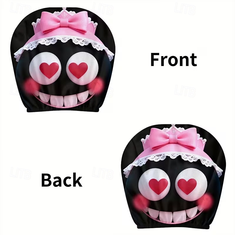 2pcs Cute Flower Love Heart Print Headrest Covers, Valentine's Day Heart-Eyed Girl Car Headrest Protector, Interior Decor, No Filling, Easy to Install and Wash, Suitable for Long-Distance Travel Naps 2026 - $14.99 –P22