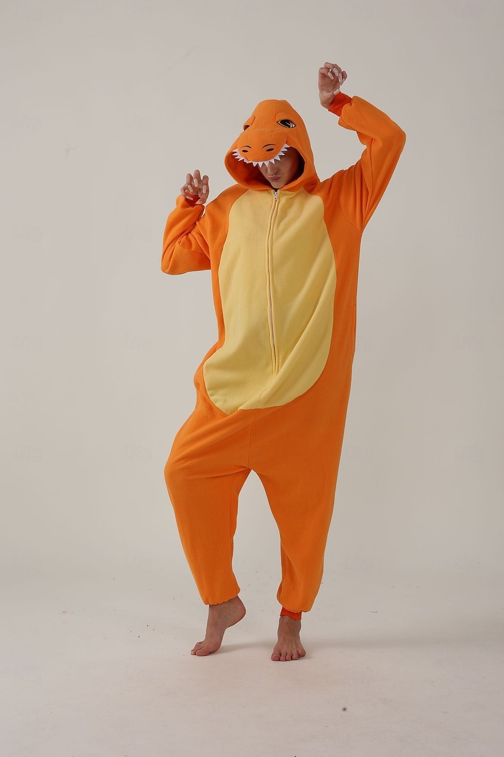 Kigurumi-pysjamas Gruppekostyme Onesie-kostyme Dyremønster Drage fantasi Varm Behagelig Med hette Fleece Voksne Herre Dame Unisex Halloween Karneval Fest Ytelse homewear Kle deg opp 2026 - $44.99 –P2