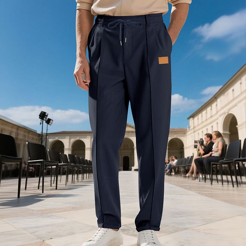 Herren Hose Freizeithose Baggy-Hosen Kordelzug Tasche Elastischer Bund Einfach Komfort Weich Lässig Täglich Outdoor Urlaub Mode Schwarz Armeegrün 2026 - $26.99 –P29