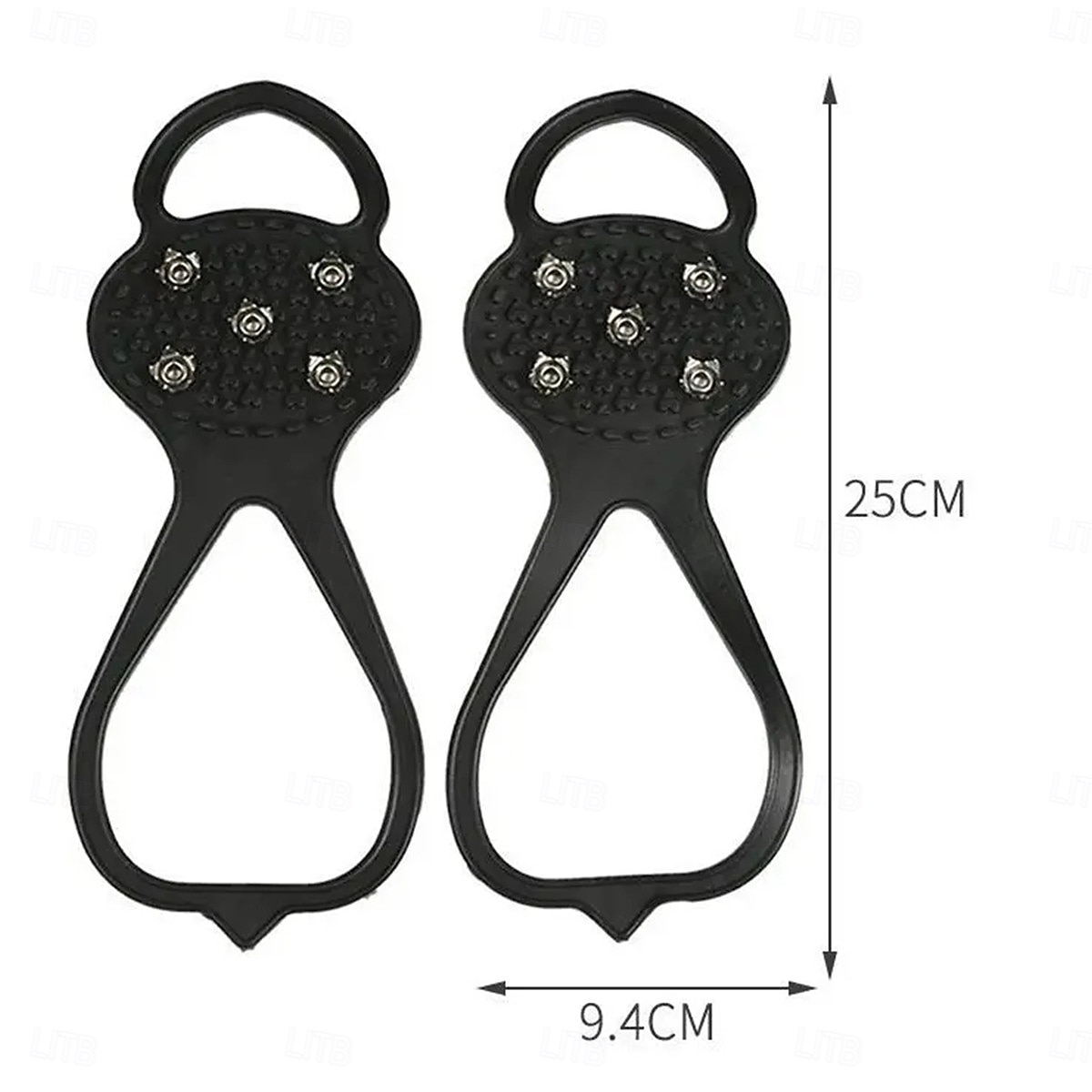 1 Pair 5 Studs Crampons For Snow And Ice Anti-Skid Shoe Spikes Anti-slip Covers For Shoes Climbing Cleats Crampons Strong Grip 2026 - $11.99 –P2