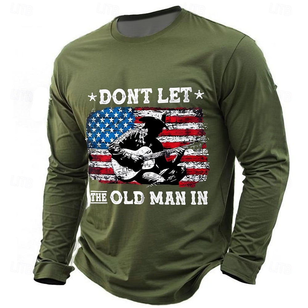 Voor heren Muziek Grappig jargon T-shirt Lange mouw T-shirt 3D-afdrukken Strakke ronde hals Overhemd Modieus Dagelijks Basic Casual Dagelijks Straat blauw Zwart Rood Zomer Lente Kleding S M L XL XXL 2026 - $23.99 –P1